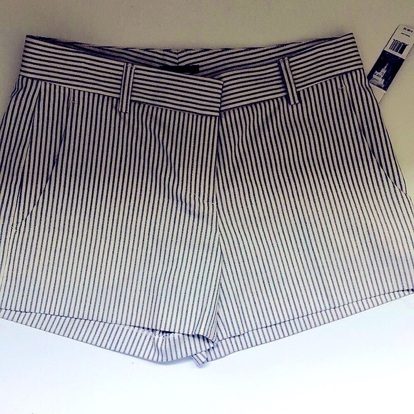 🩳- Theory Yanima Canvas Stripe Shorts Size 4! NWT! - Picture 3 of 11